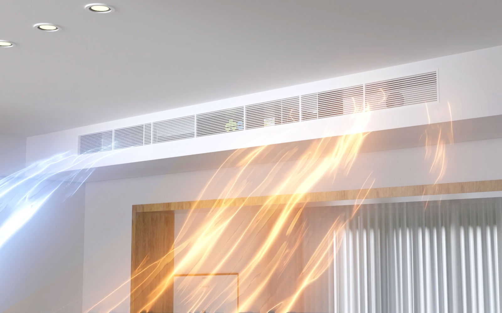 DBA ceiling-mount dehumidifier system